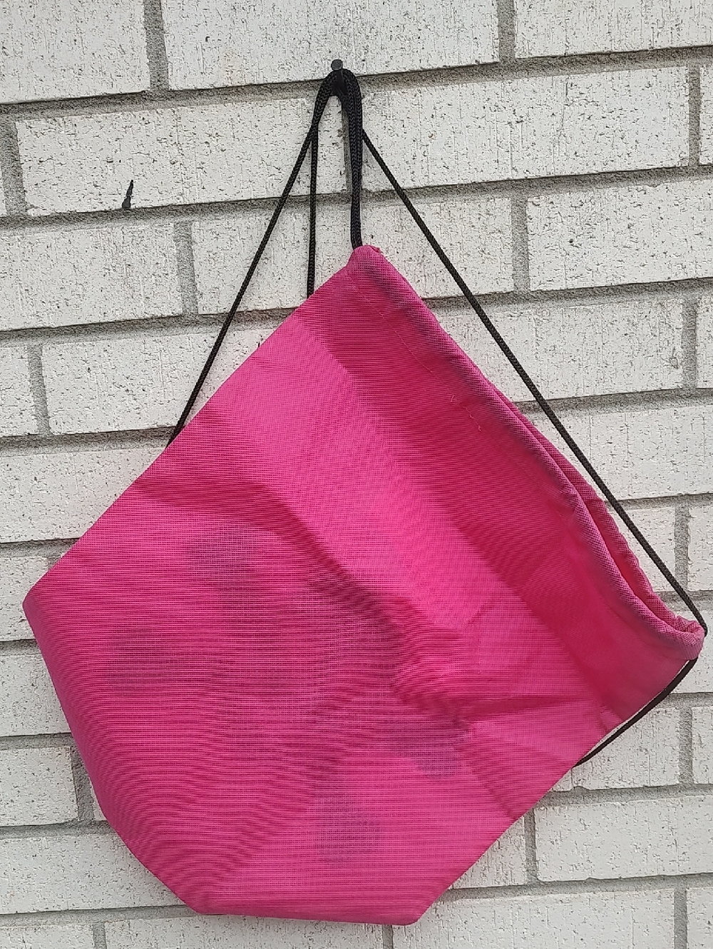 Hot Pink Skull & Crossbones Drawstring Bag - Picture 5 of 7